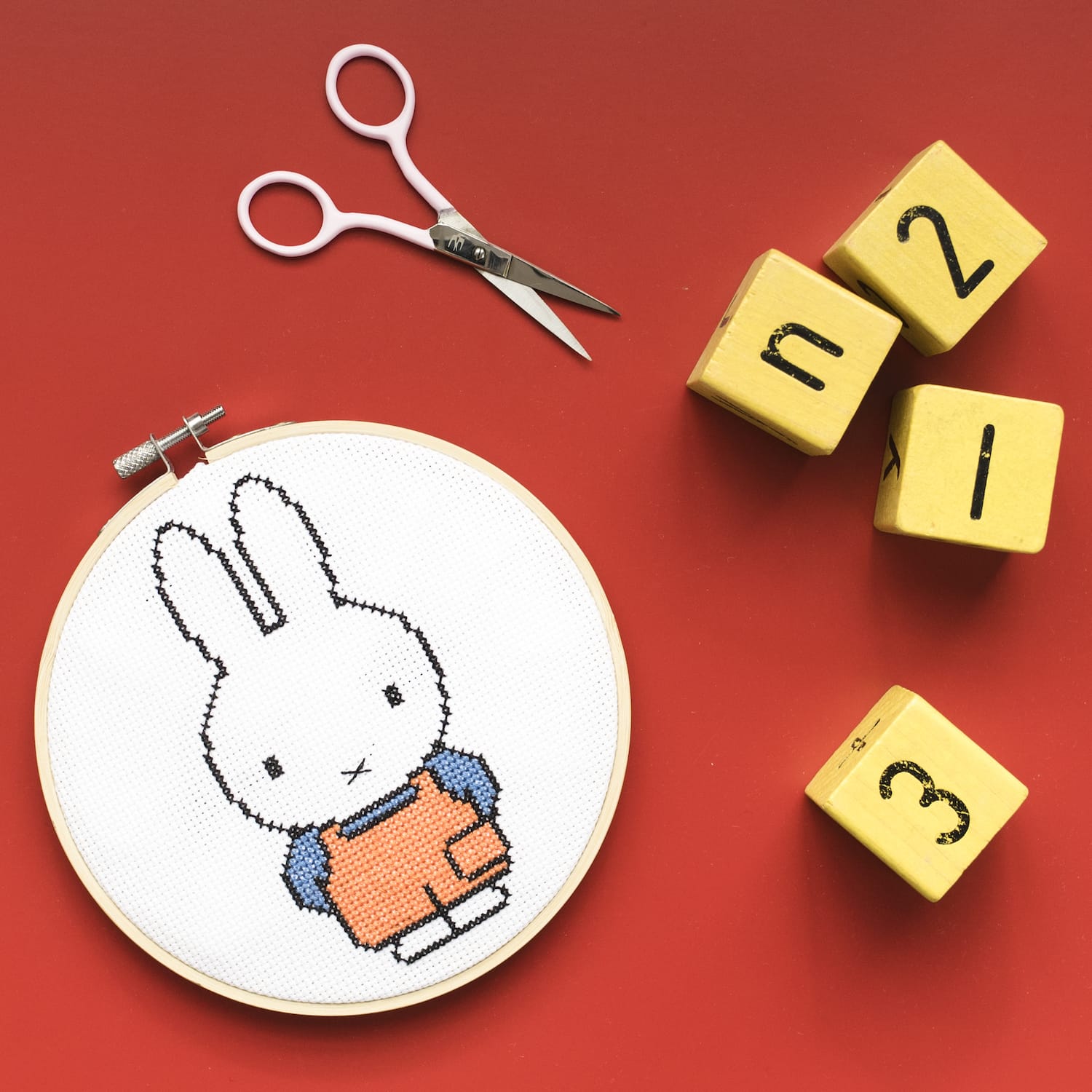Cotton Clara Cross Stitch Kit Miffy Dungaree Cross Stitch Kit