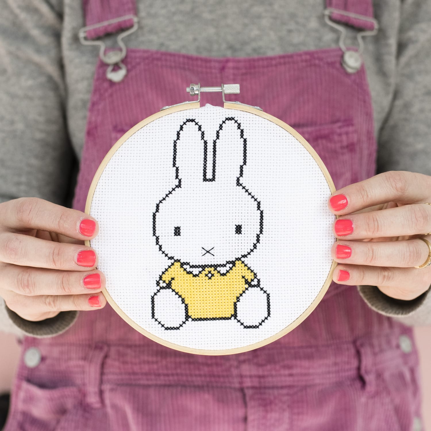 Cotton Clara Cross Stitch Kit Miffy Yellow Cross Stitch Kit
