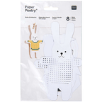 Cotton Clara Embroidery Cards - Penguin/Owl