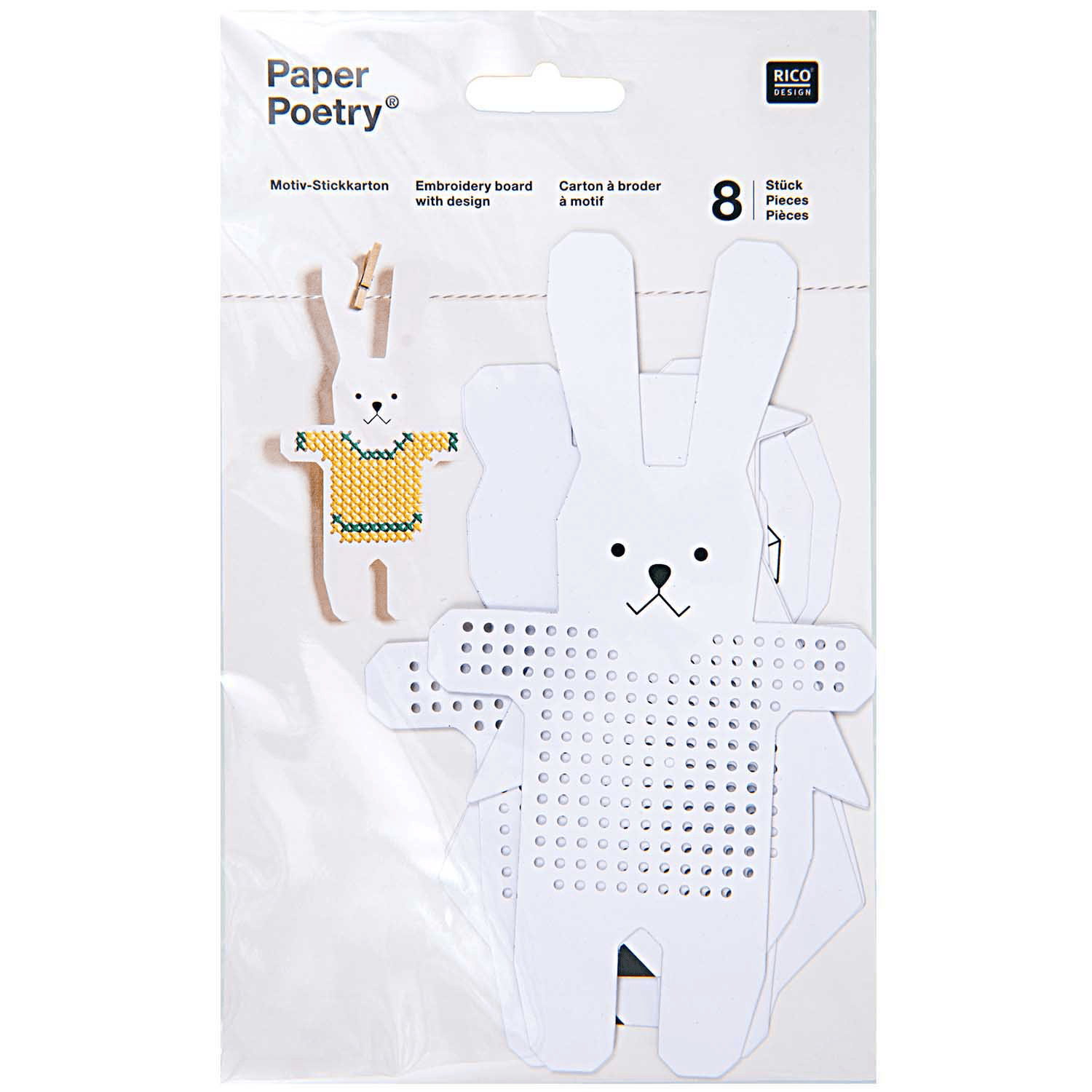 Cotton Clara Embroidery Cards - Penguin/Owl