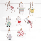 Cotton Clara Embroidery Cards - Penguin/Owl