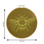 Cotton Clara Embroidery Kits Bee Embroidery Hoop Kit