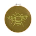 Cotton Clara Embroidery Kits Bee Embroidery Hoop Kit