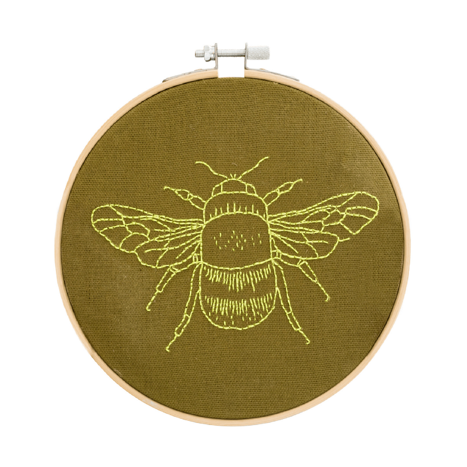 Cotton Clara Embroidery Kits Bee Embroidery Hoop Kit