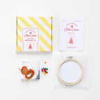 Cotton Clara Embroidery Kits Christmas Tree Embroidery Hoop Kit