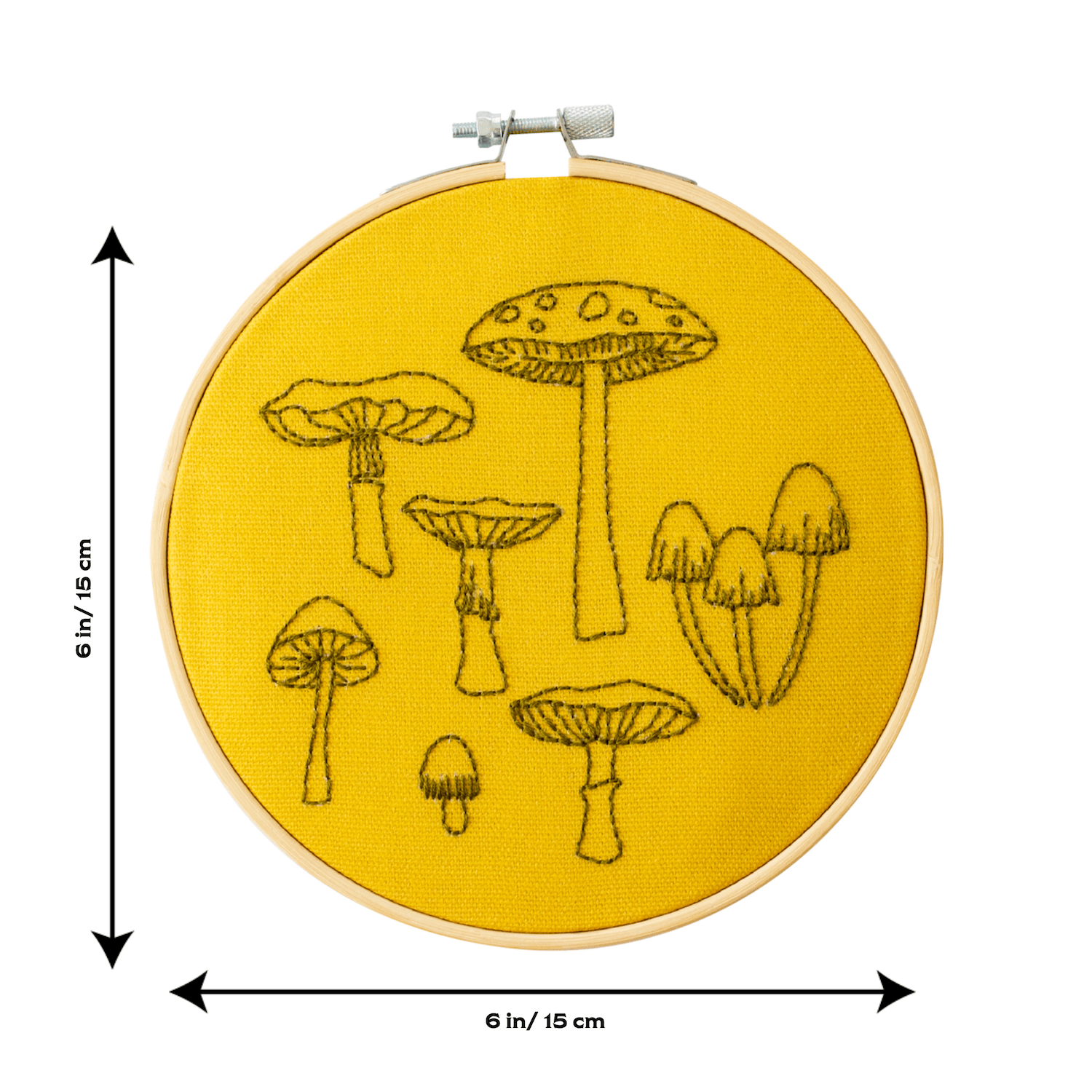 Cotton Clara Fungi Embroidery Hoop Kit
