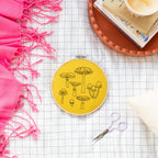 Cotton Clara Fungi Embroidery Hoop Kit