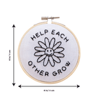 Cotton Clara Needlecraft Kits Help Each Other Grow Embroidery Hoop Kit