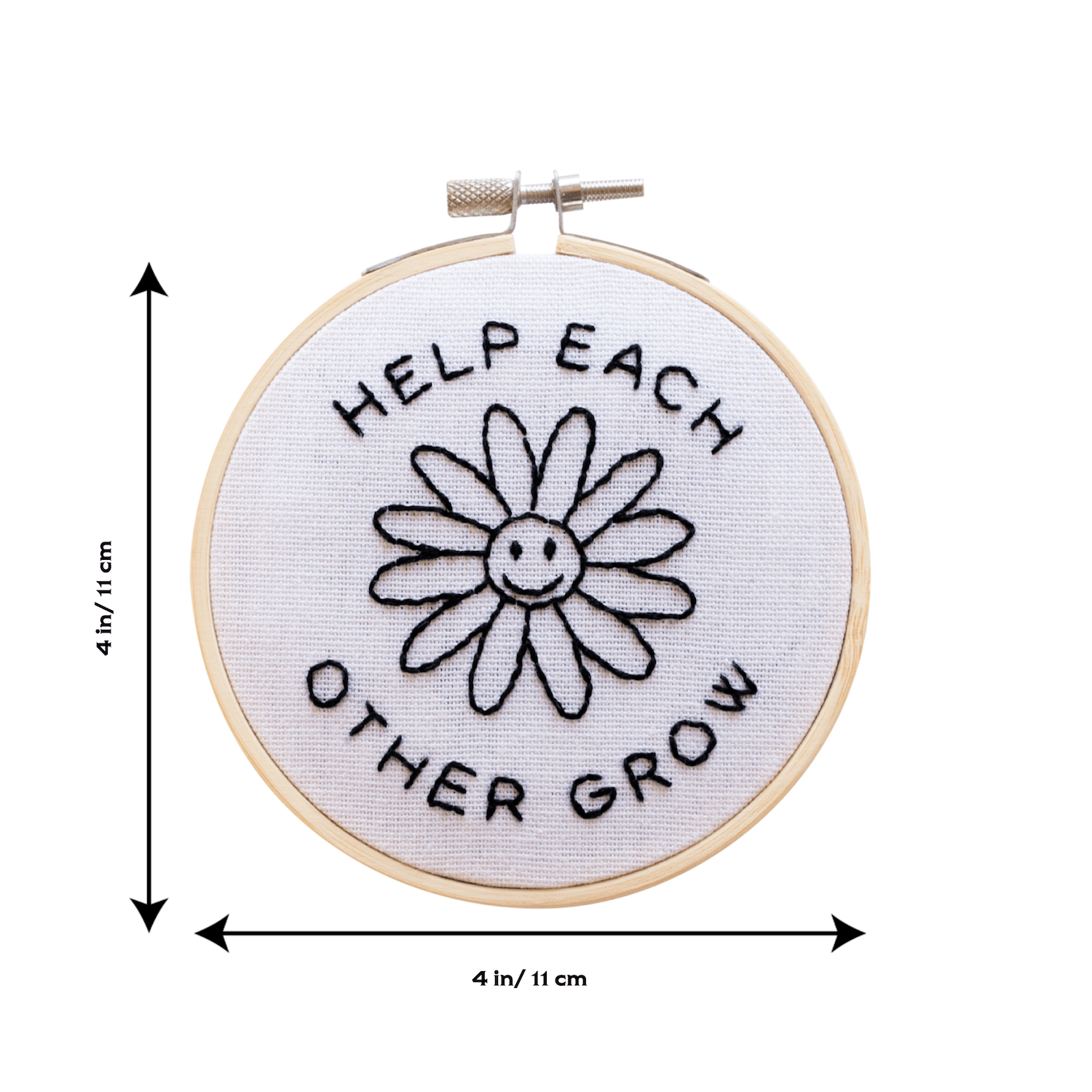Cotton Clara Needlecraft Kits Help Each Other Grow Embroidery Hoop Kit