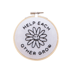 Cotton Clara Needlecraft Kits Help Each Other Grow Embroidery Hoop Kit