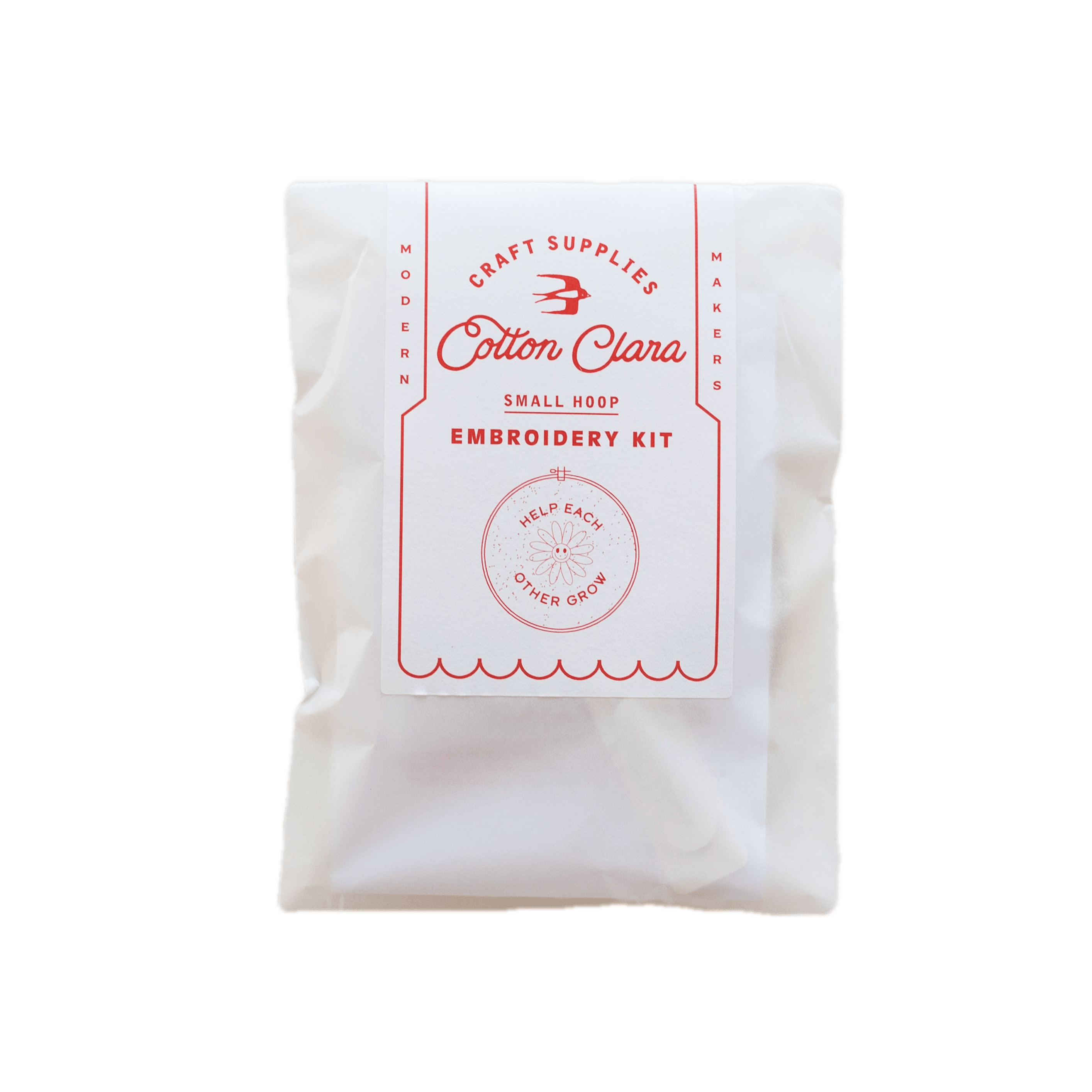 Cotton Clara Needlecraft Kits Help Each Other Grow Embroidery Hoop Kit