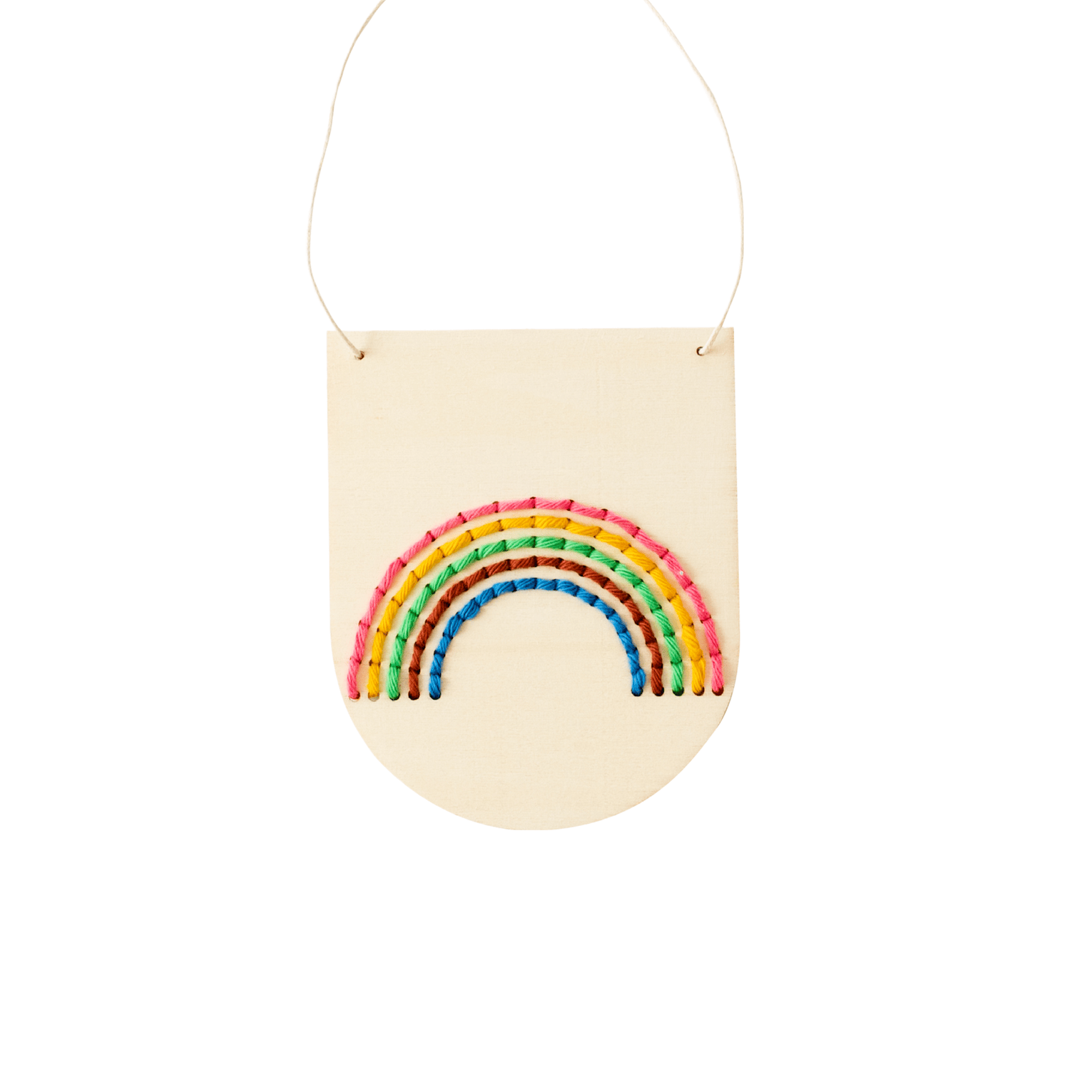 Cotton Clara Wooden Boards Rainbow Embroidery Board Kit