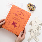 Cotton Clara Wooden Boards Wooden Bird Embroidery Kit – Beginner-Friendly DIY Garland or Hanging Decorations