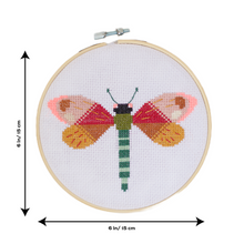 Load image into Gallery viewer, Dragonfly Brie Harrison Cross Stitch Kit