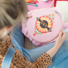 Load image into Gallery viewer, Rebels Get Results Embroidery Hoop Kit