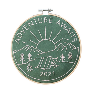 Adventure Awaits 2021 Embroidery Hoop Kit