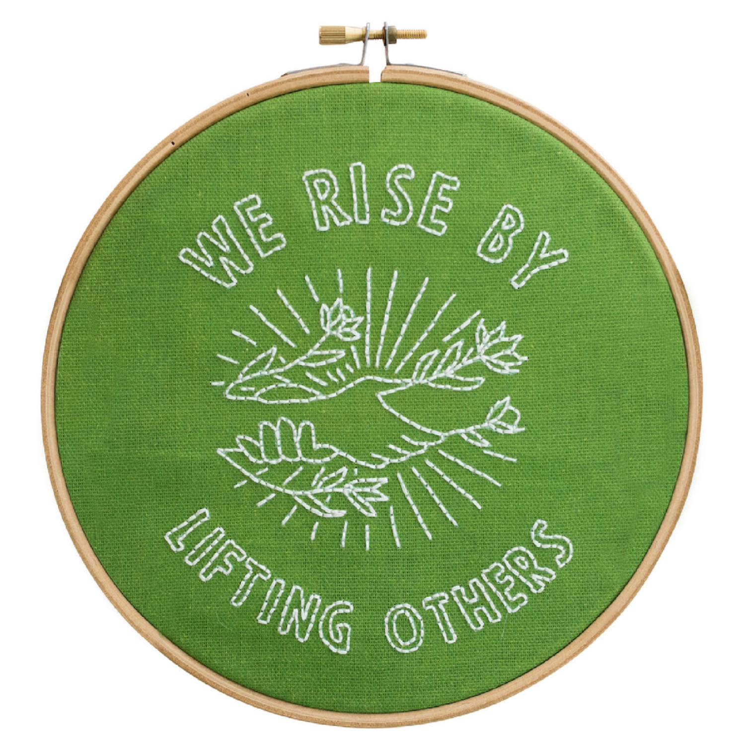 We Rise by Lifting Others Embroidery Hoop Kit