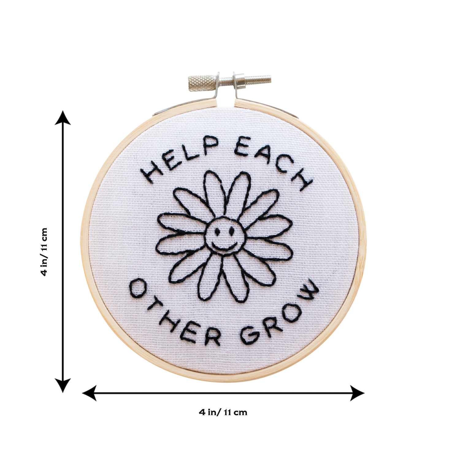 Help Each Other Grow Embroidery Hoop Kit