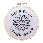 Help Each Other Grow Embroidery Hoop Kit