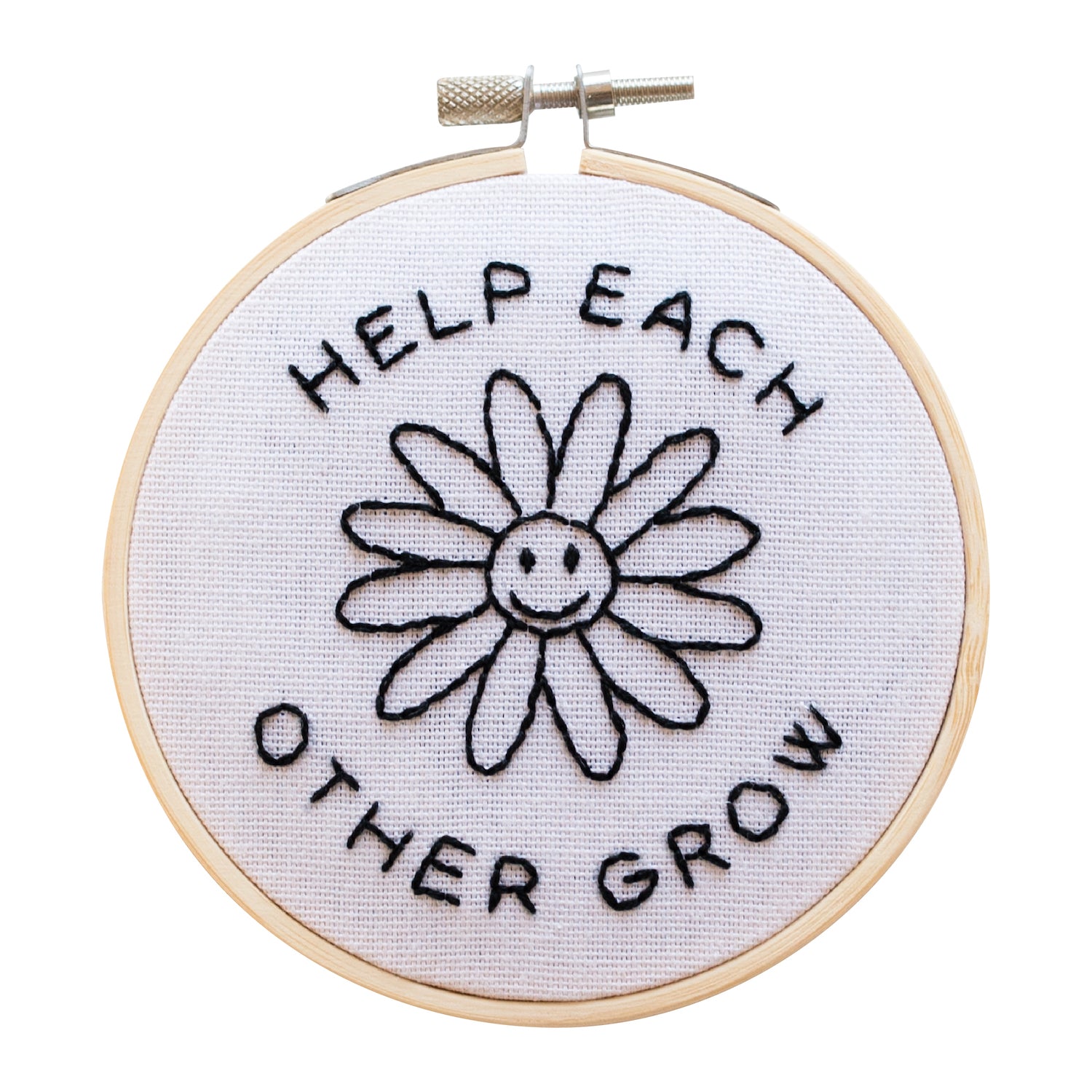 Help Each Other Grow Embroidery Hoop Kit