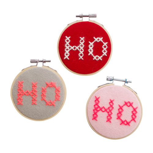 Ho Ho Ho Felt Cross Stitch Kit
