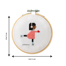 Load image into Gallery viewer, Ice Skater Samantha Purdy Cross Stitch Kit