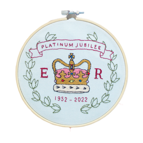 Platinum Jubilee 2022 Embroidery Hoop Kit