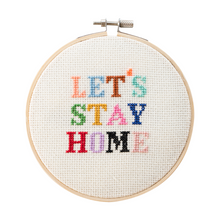 Load image into Gallery viewer, Let’s Stay Home Cross Stitch Kit