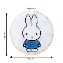Load image into Gallery viewer, Miffy Blue Cross Stitch Kit
