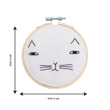 Load image into Gallery viewer, Mog The Cat Donna Wilson Embroidery Hoop Kit