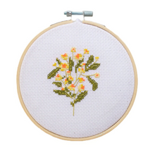 Load image into Gallery viewer, Moonlit Daisy Cross Stitch Kit