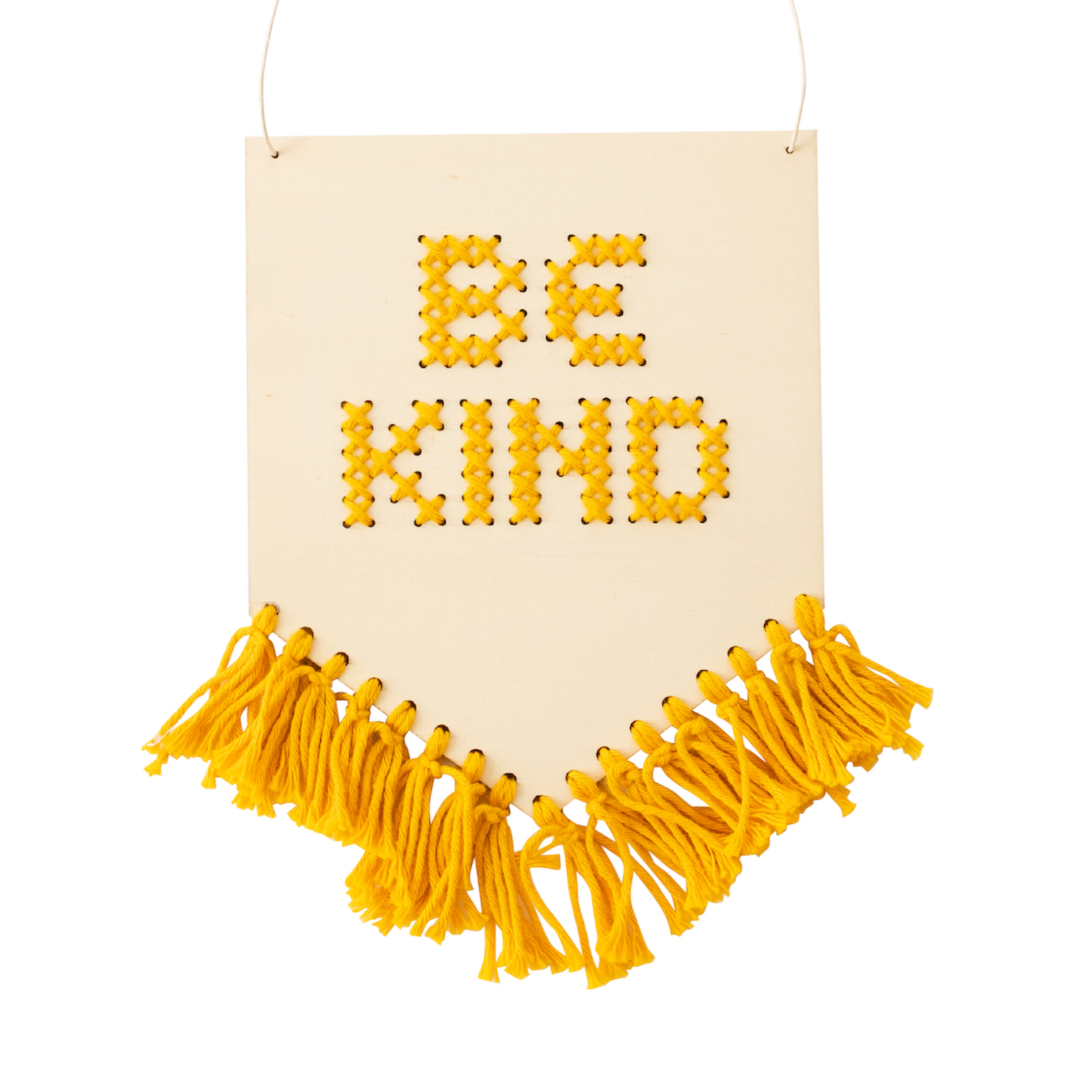 Be Kind Tasseled Embroidery Board Kit