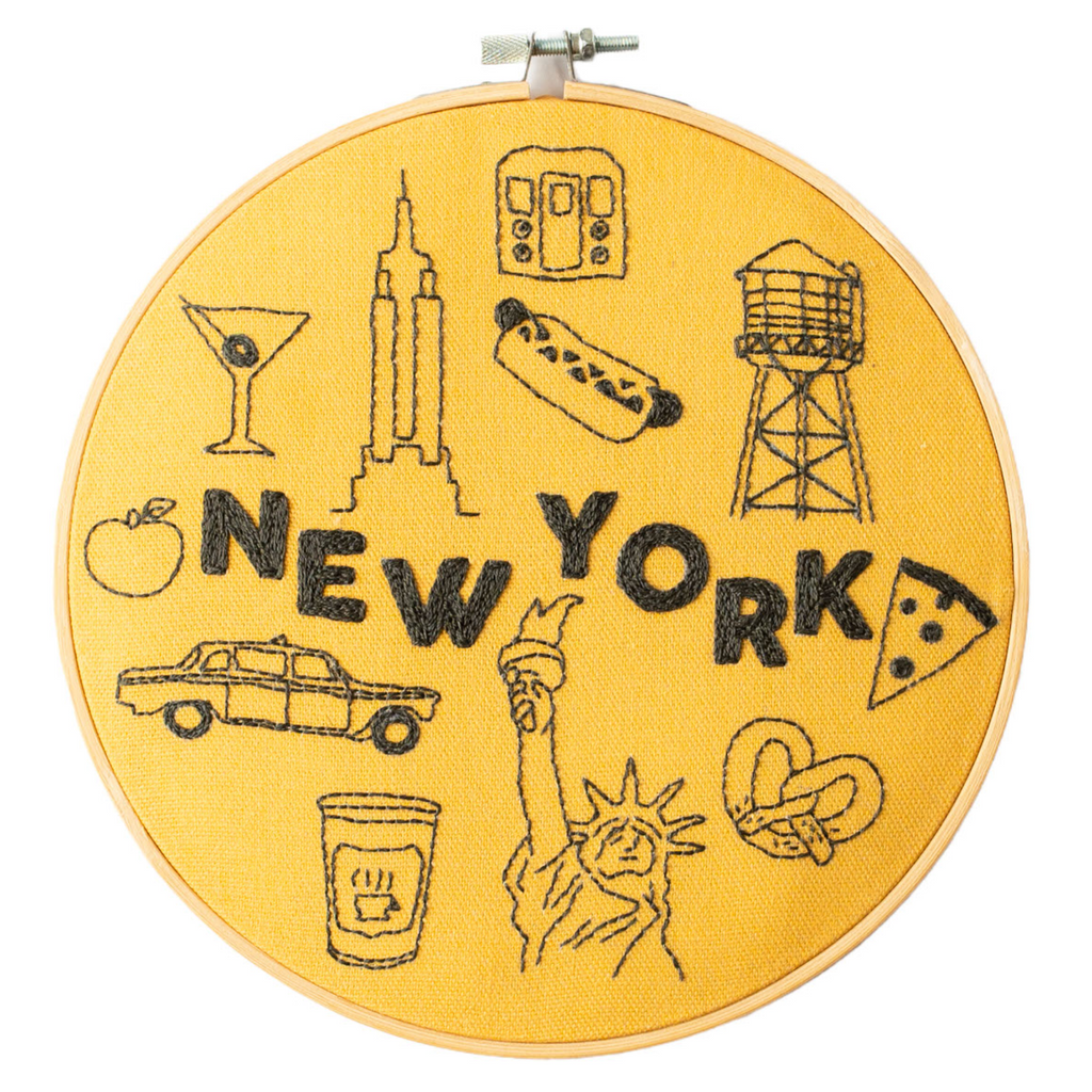 New York x Maptote Embroidery Hoop Kit