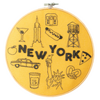 New York x Maptote Embroidery Hoop Kit