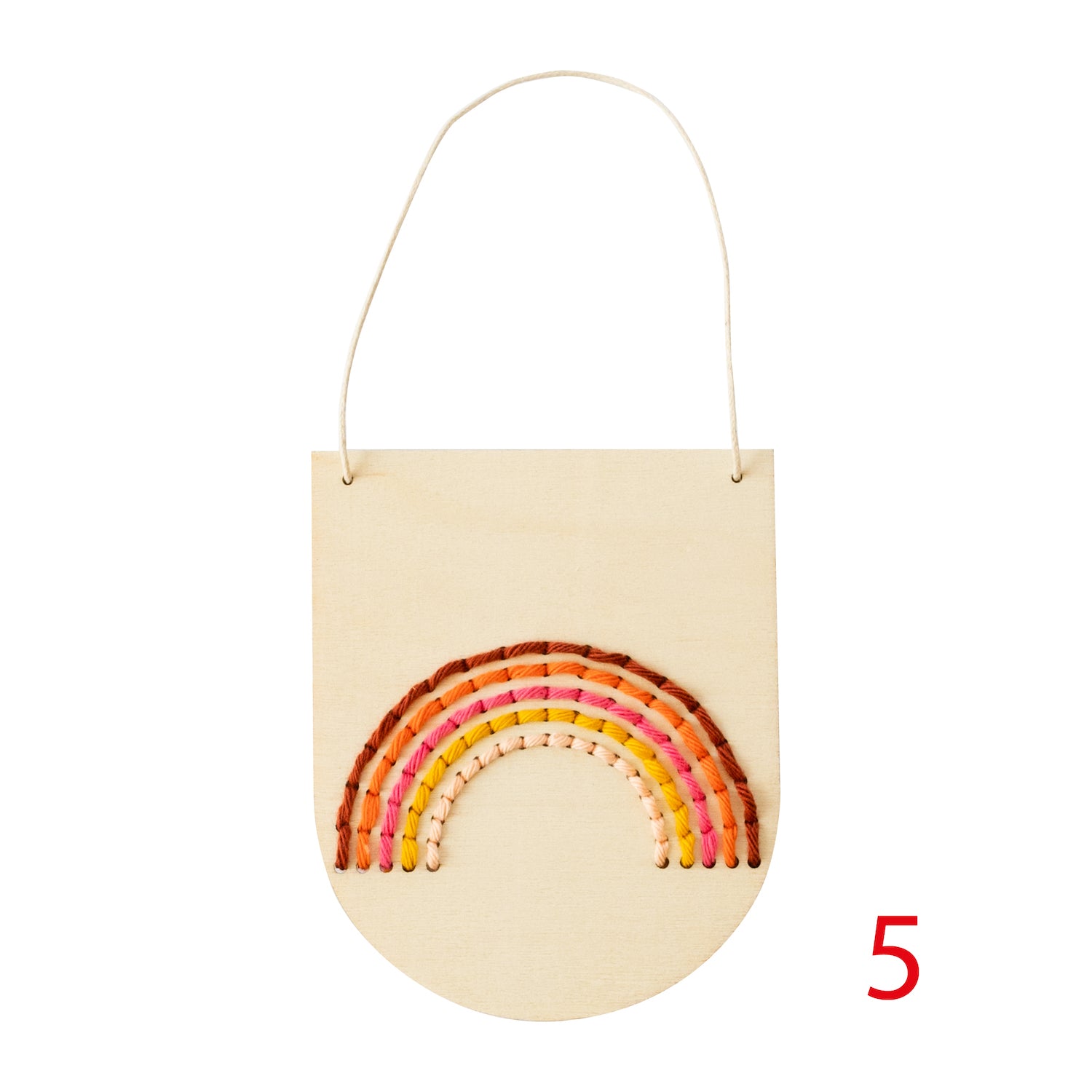 Rainbow banner embroidery board kit