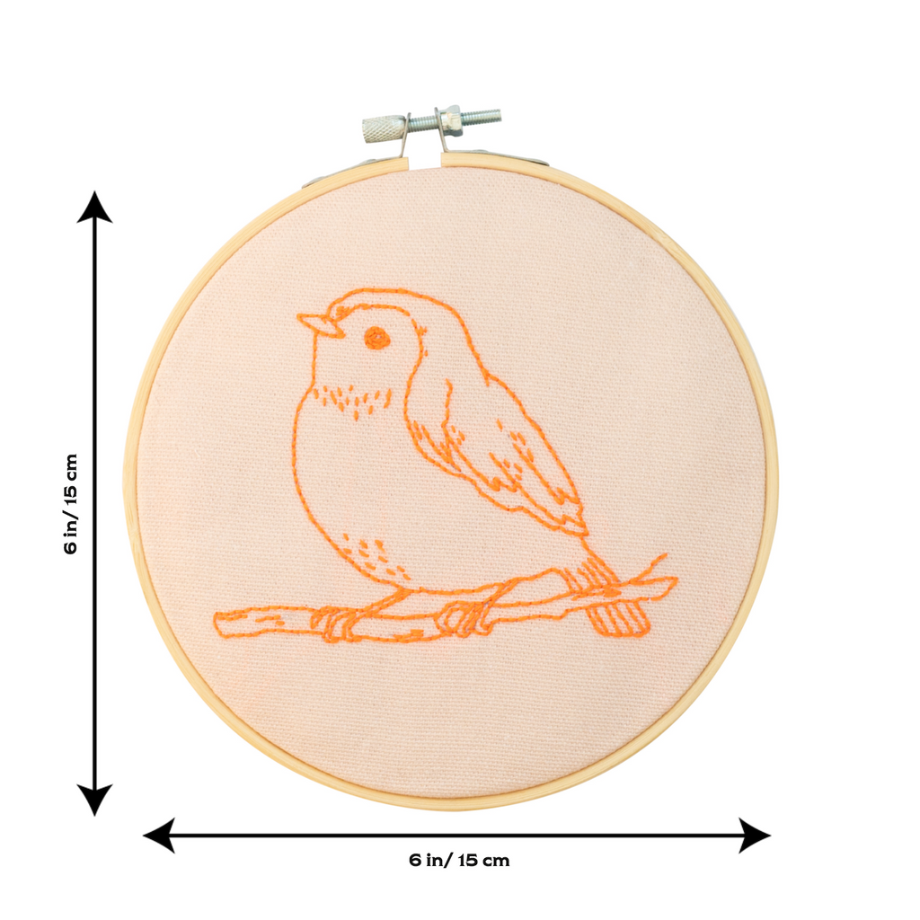 Robin Embroidery Hoop Kit