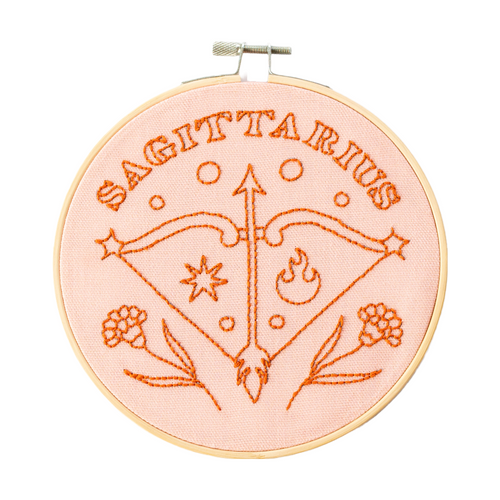 Sagittarius Embroidery Hoop Kit