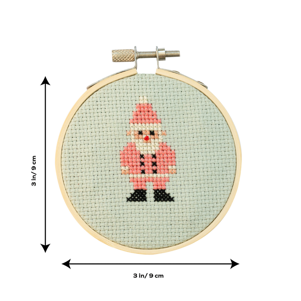 Christmas Santa Cross Stitch Kit