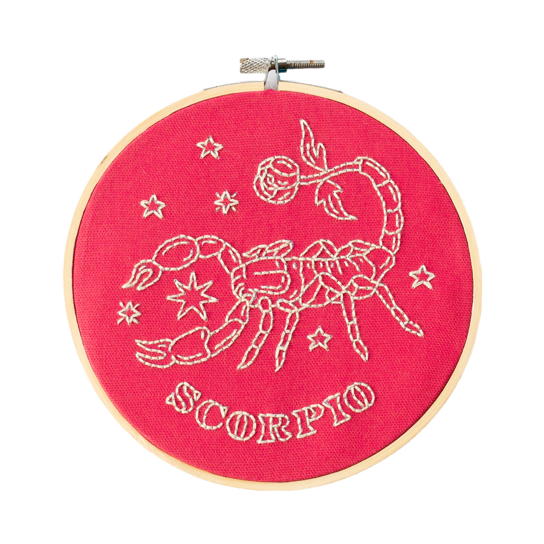 Scorpio Embroidery Hoop Kit