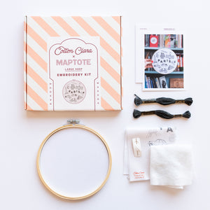 Paris x Maptote Embroidery Hoop Kit