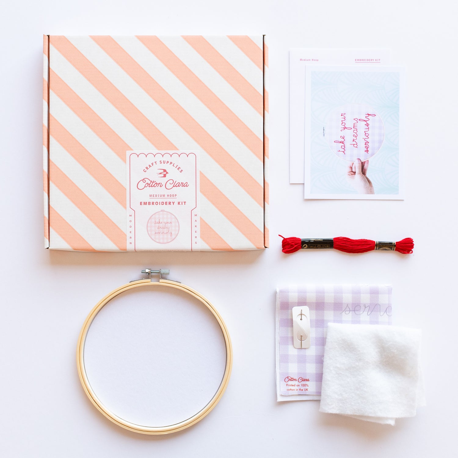 Take Your Dreams Seriously Embroidery Hoop Kit