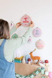 Joy and Peace Embroidery Hoop Kit