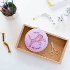 Hear Me Roar Embroidery Hoop Kit
