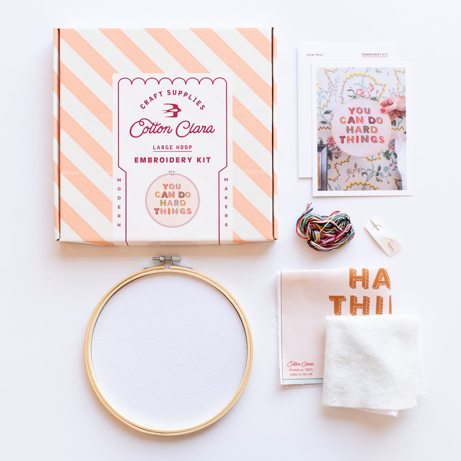 You Can Do Hard Things Embroidery Hoop Kit