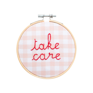 Take Care Embroidery Hoop Kit