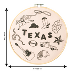 Texas x Maptote Embroidery Hoop Kit