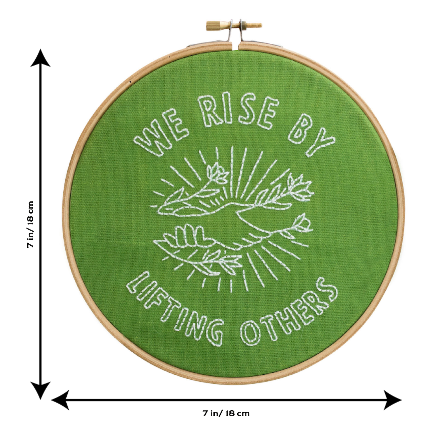 We Rise by Lifting Others Embroidery Hoop Kit