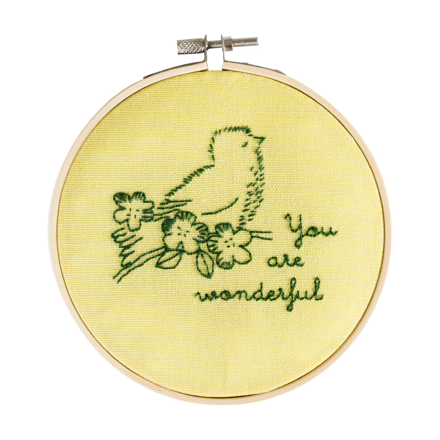 You Are Wonderful Embroidery Hoop Kit