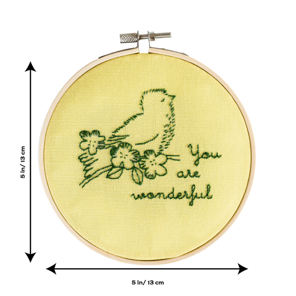 You Are Wonderful Embroidery Hoop Kit