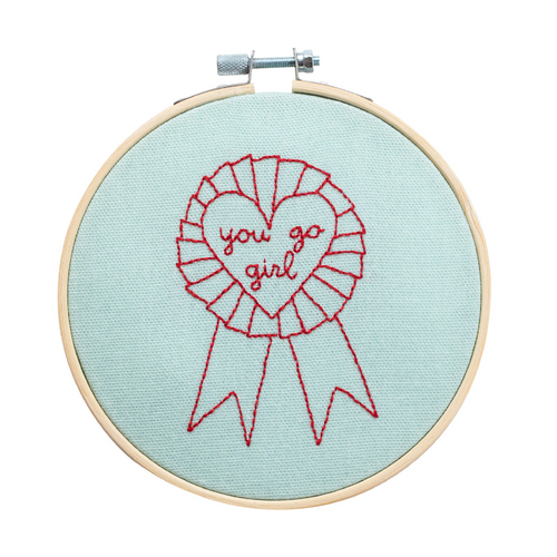 You Go Girl Embroidery Hoop Kit